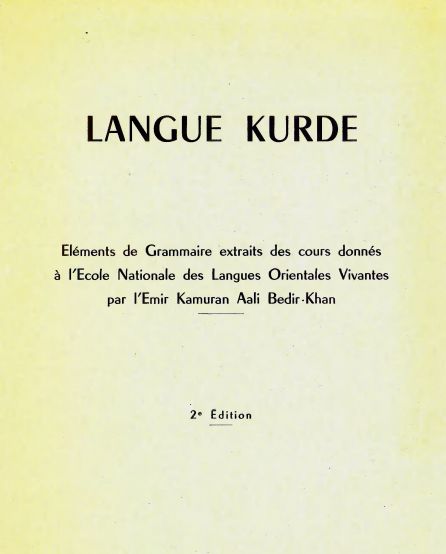 Langue Kurde