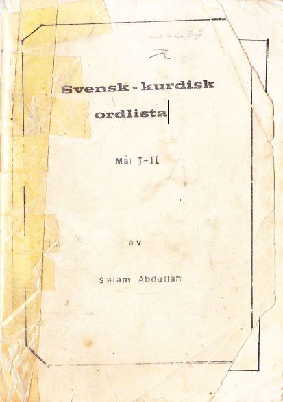 Svensk - Kurdisk ordlista